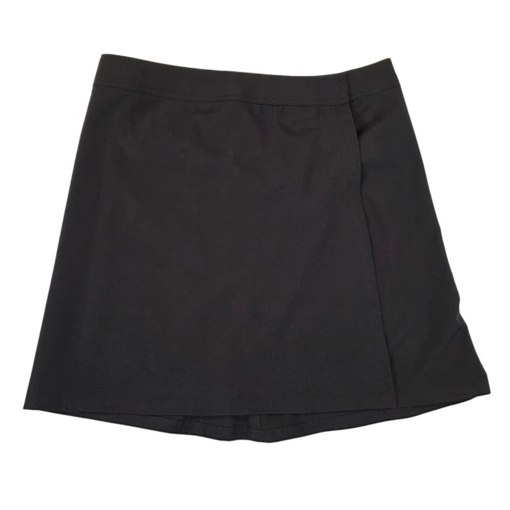 RipSkirt Hawaii‎ Womens Large Wrap Skirt Black Adjustable Velcro Active Mini